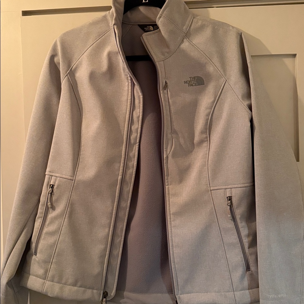 The North Face Light Gray Softshell Jacket